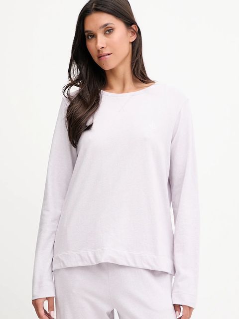 Lauren Ralph Lauren piżama bawełniana damska kolor fioletowy bawełniana ILN72453 - zdjęcie produktu nr 2