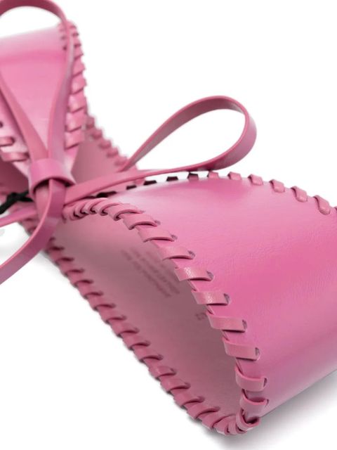 TWINSET tassel-detail leather sash belt - Pink - zdjęcie produktu nr 2