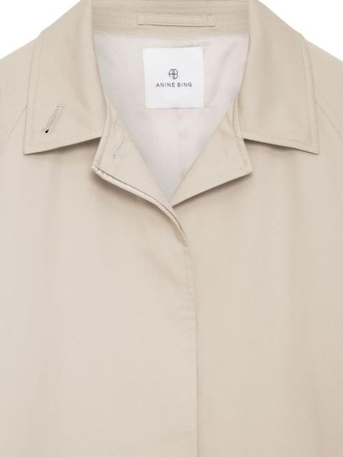 ANINE BING Randy cotton trench coat - Neutrals