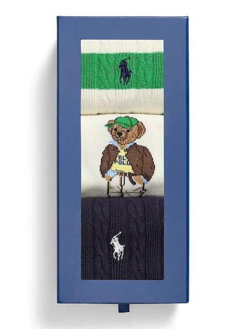 Polo Ralph Lauren skarpetki 3-pack kolor beżowy 455982947 - zdjęcie produktu nr 2