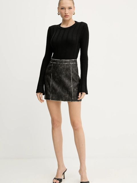 Guess sweter z domieszką wełny GEMMA damski kolor czarny lekki W5YR13 Z3OT0