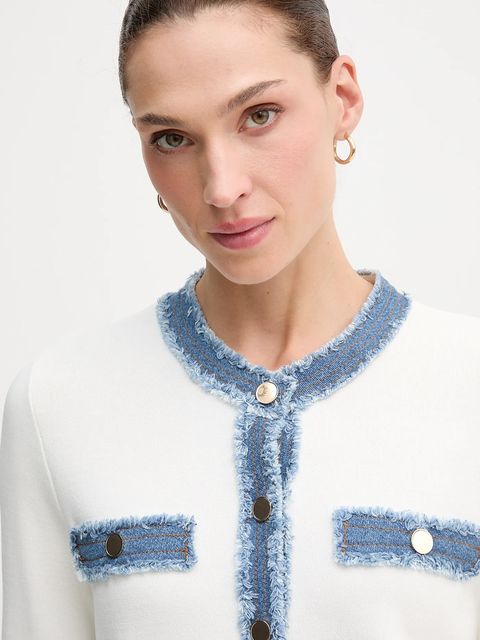 Joseph Ribkoff kardigan damski kolor beżowy lekki 261927