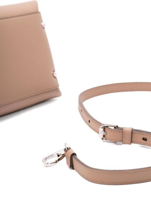 Tod's logo-charm leather tote bag - Neutrals