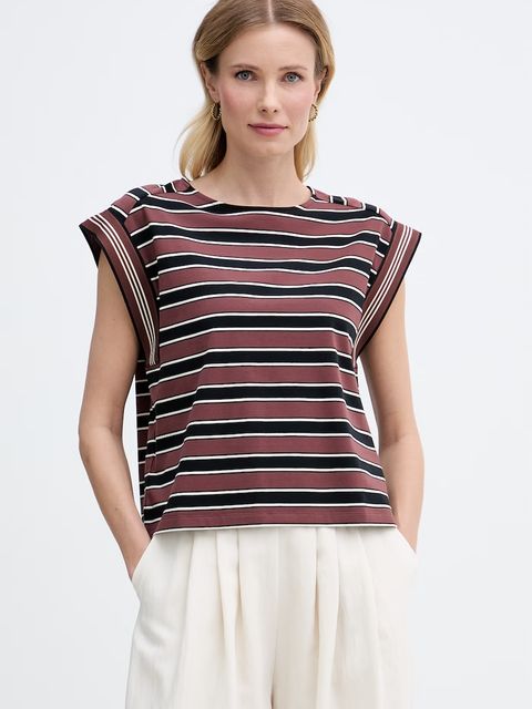 United Colors of Benetton top damski bawełniany z elastanem - zdjęcie produktu nr 2