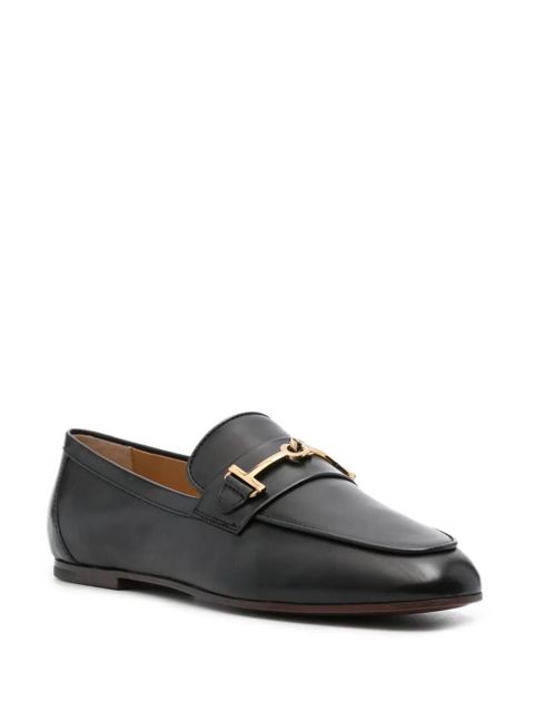 Tod's buckle-detailed leather loafers - Black - zdjęcie produktu nr 2