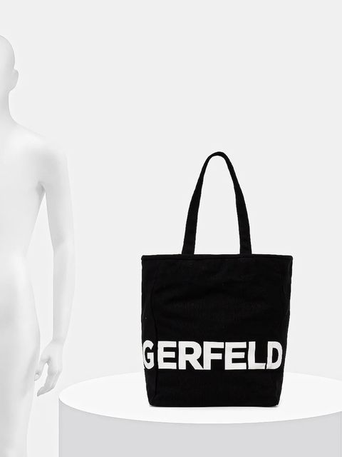 Karl Lagerfeld torebka bawełniana K/ESSENTIAL kolor czarny B1W50050