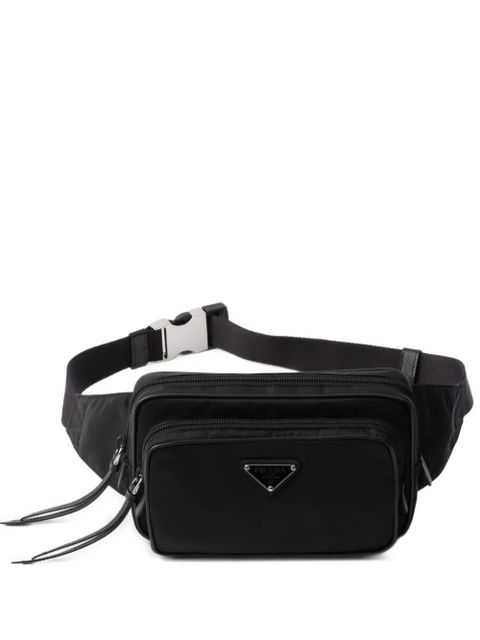 Prada logo-plaque belt bag - Black - zdjęcie produktu nr 1