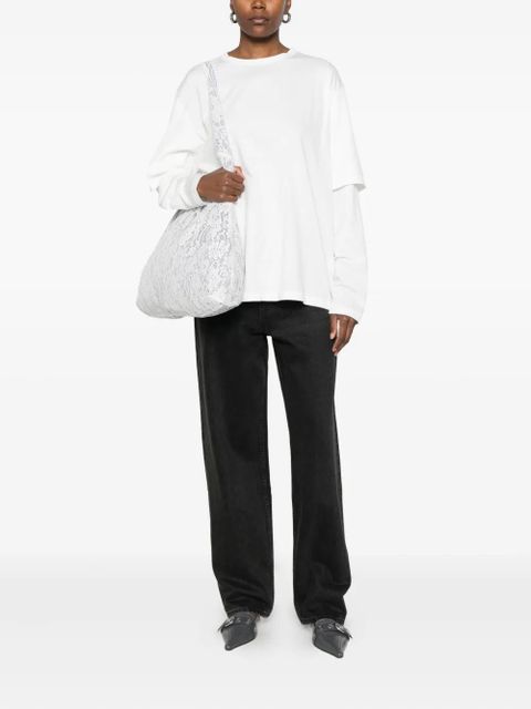 Aya Muse double-sleeve T-shirt - White