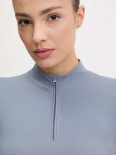 JOYINME longsleeve do jogi Motion kolor niebieski z półgolfem Motion