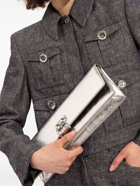 Givenchy 4G Liquid clutch bag - 934 LIGHT SILVERY - zdjęcie produktu nr 2