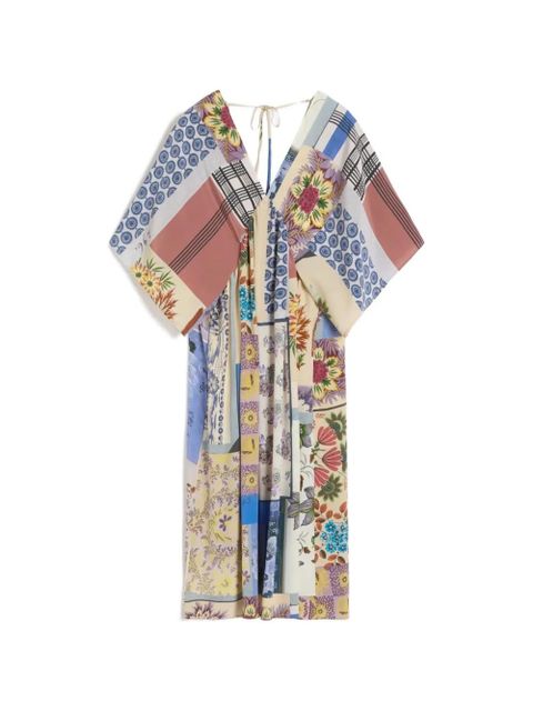 Weekend Max Mara Chine floral-patchwork midi dress - Neutrals - zdjęcie produktu nr 1