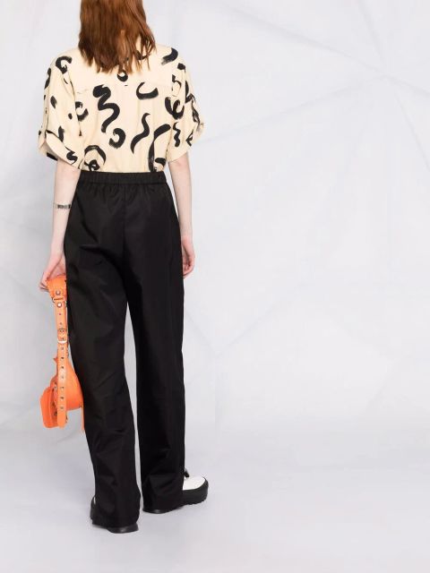 Prada Re-Nylon high-waisted track pants - Black