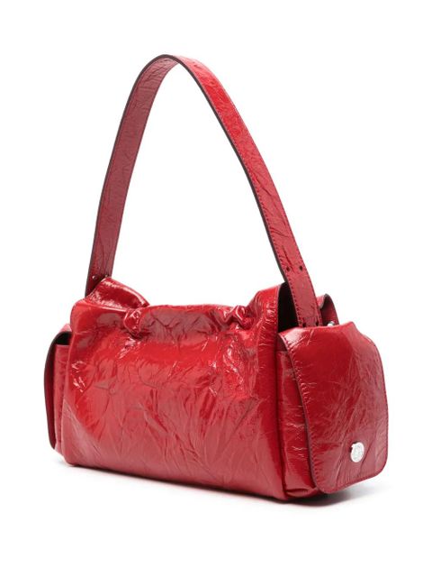 Acne Studios crinkled shoulder bag - Red - zdjęcie produktu nr 2