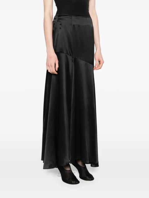 Simone Rocha long-slit maxi skirt - Black