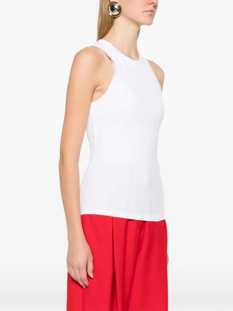Victoria Beckham rib tank top - White