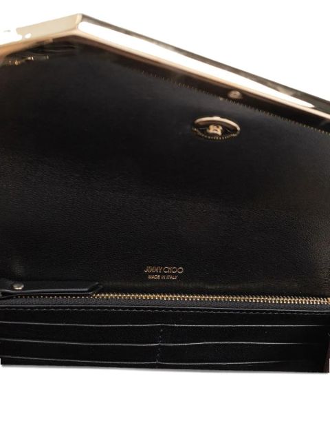 Jimmy Choo small Emmie lace chain-strap clutch bag - Neutrals