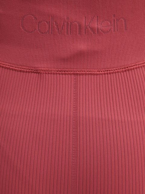 Calvin Klein Performance legginsy treningowe kolor czerwony gładkie 00GWS4L643