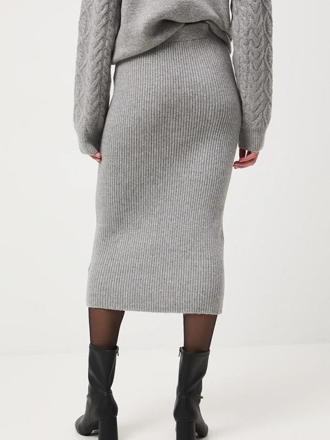 Medicine spódnica kolor szary maxi prosta