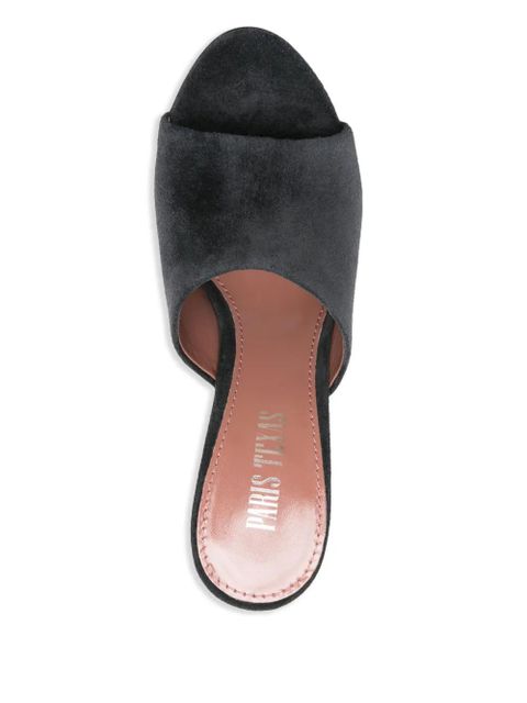 Paris Texas 105mm suede sandals - Black