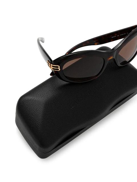 Balenciaga Eyewear oval-frame sunglasses - Brown