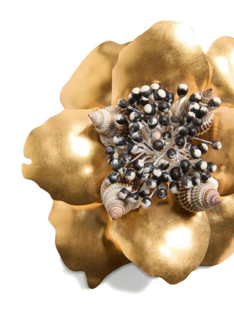 Valentino Garavani Jardin Aquatique flower brooch - Gold