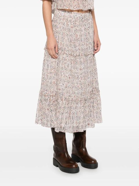 MARANT ÉTOILE Diya midi skirt - Neutrals