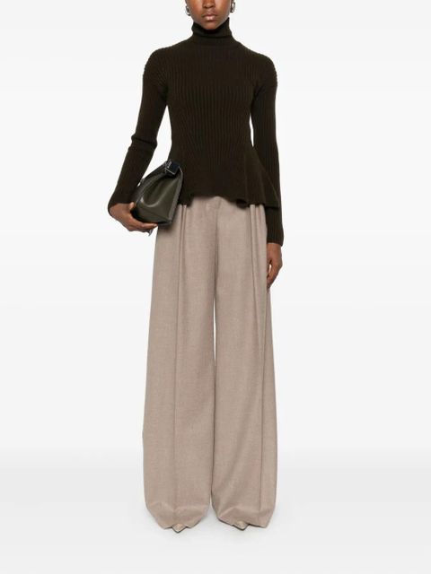 Max Mara pleated-front cashmere trousers - Neutrals