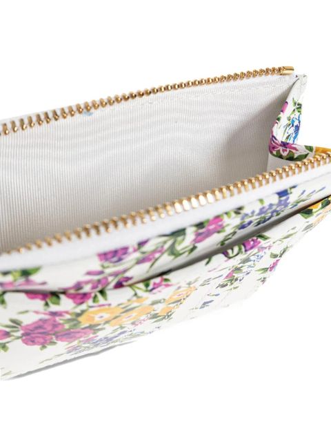 Dolce & Gabbana floral-print wallet - White