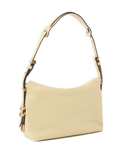 PINKO small Saddle leather shoulder bag - Neutrals