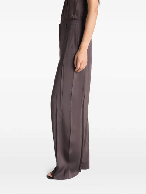 LEMAIRE belt-loop pleated trousers - Brown