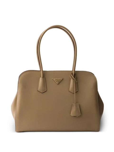 Prada large leather tote bag - Neutrals - zdjęcie produktu nr 1