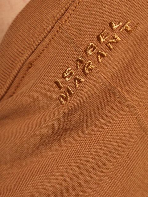 ISABEL MARANT Nayda twisted top - Brown