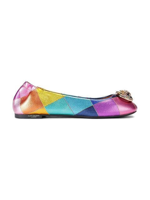 Kurt Geiger London baleriny skórzane Chelsea Ballerina kolor multicolor 5000669109 - zdjęcie produktu nr 1