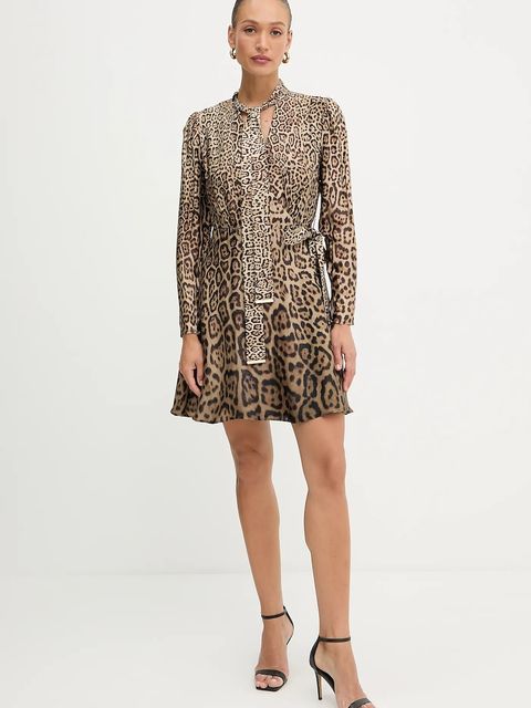 Marciano by Guess sukienka ALANIS kolor brązowy mini rozkloszowana 5YGK28 7298A - zdjęcie produktu nr 2