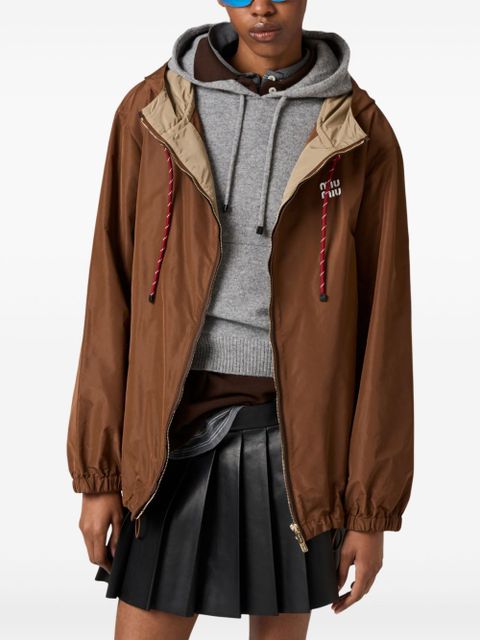 Miu Miu hooded jacket - Brown - zdjęcie produktu nr 2