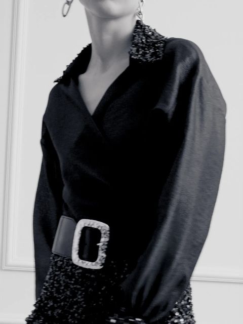 Answear.LAB bluzka damska kolor czarny z aplikacją - zdjęcie produktu nr 1