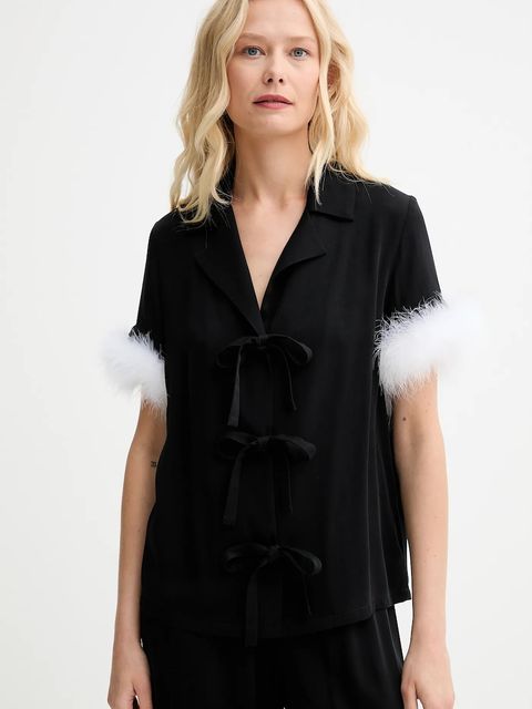 The Sleeper piżama damski kolor czarny POSP02P002F - zdjęcie produktu nr 2