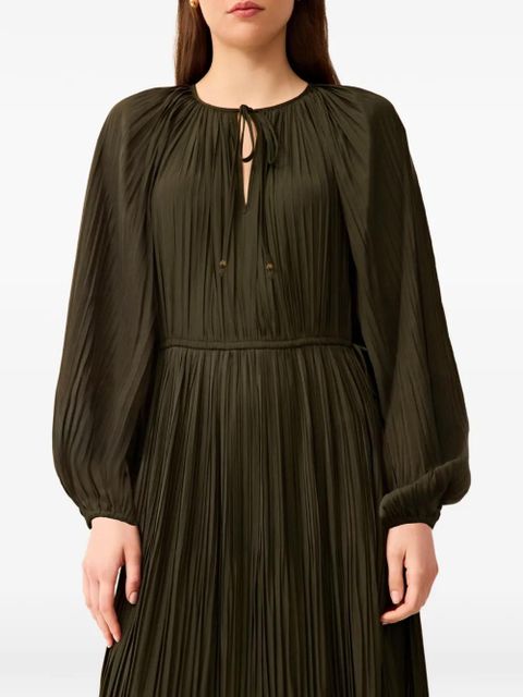 Marie Oliver Perrin pleated dress - Green