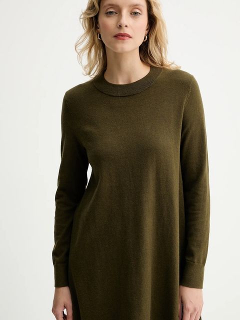 Marc O'Polo sukienka kolor zielony mini prosta 5000007314