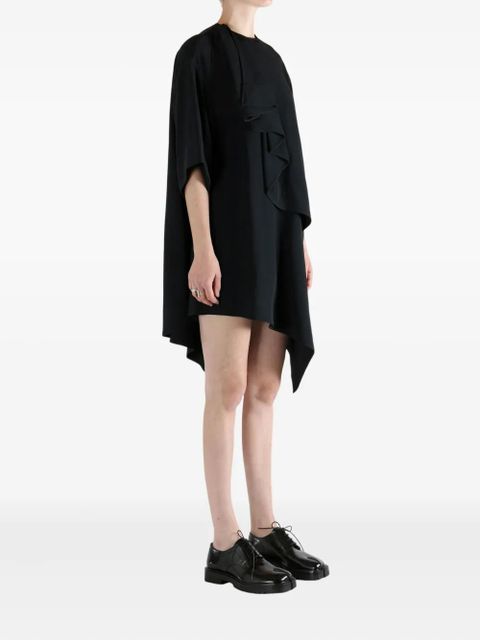 Givenchy ruffled asymmetric midi dress - Black - zdjęcie produktu nr 2