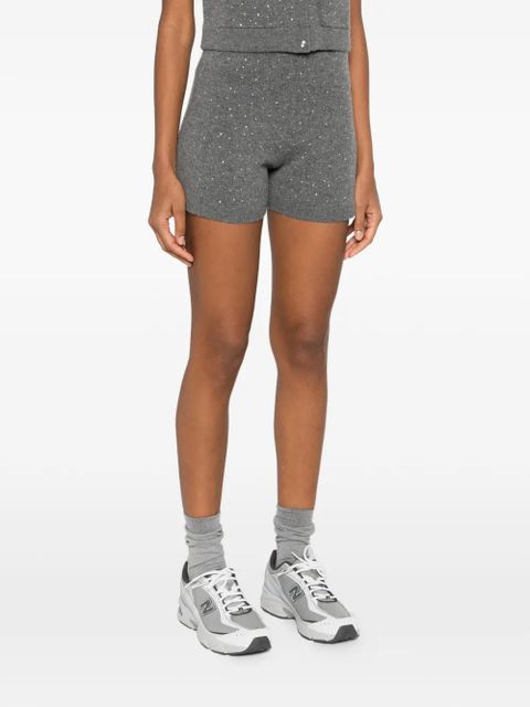 Maje embellished shorts - Grey