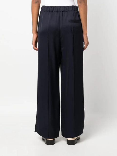 Jil Sander wide-leg elasticated-waistband trousers - Blue