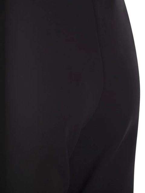 Max Mara slim fit crease trousers - Black