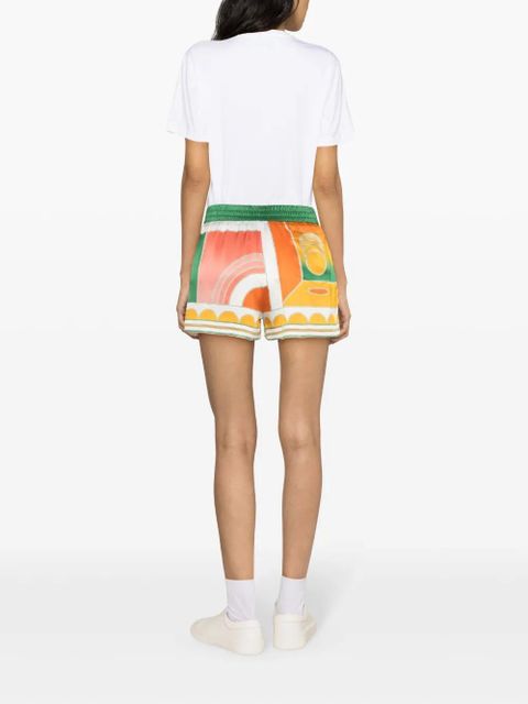 Casablanca Summer Court silk shorts - Orange