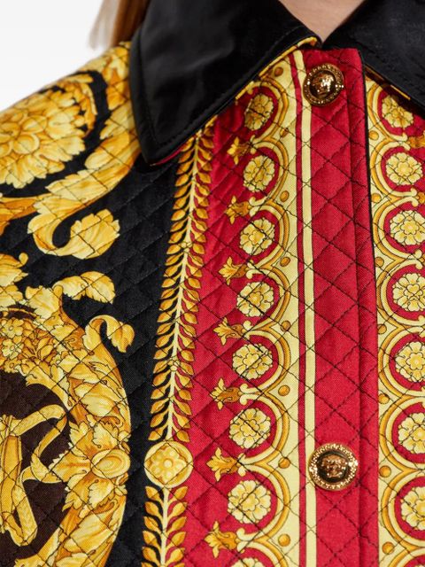 Versace baroque-print quilted vest - Multicolour - zdjęcie produktu nr 2
