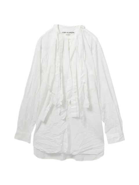 Comme Des Garçons crinkled shirt - White - zdjęcie produktu nr 1