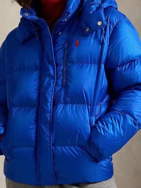 Polo Ralph Lauren kurtka puchowa damska kolor niebieski 211932183