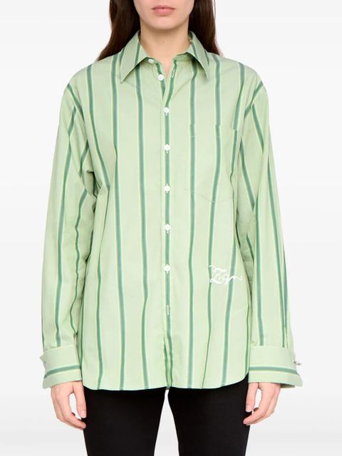 Zadig&Voltaire Morning striped shirt - Green