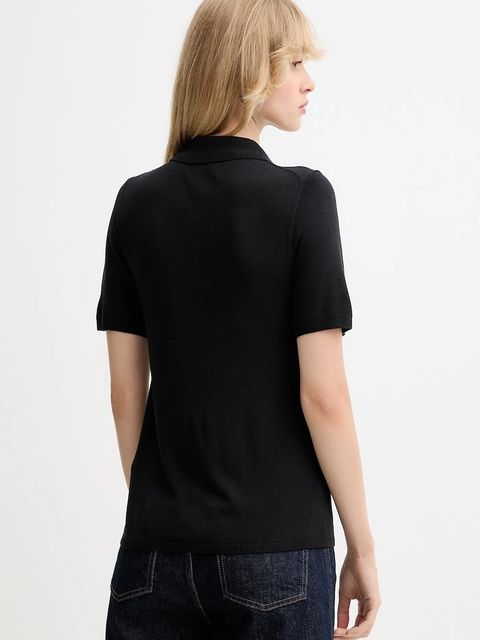 Calvin Klein polo damski kolor czarny LV044C341G