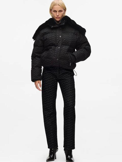 Karl Lagerfeld kurtka kolor czarny zimowa A4W15042